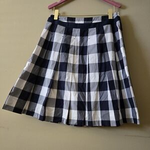 Boden A Line Skirt Size 8 Blue And White Gingham
